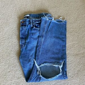 Forever 21 distressed mom jeans